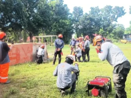 Office of Civil Defense VI, nagpatigayon sang final exercise sa Collapsed Structure Search and Rescue Training sa Pavia