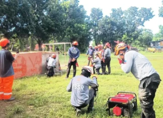 Office of Civil Defense VI, nagpatigayon sang final exercise sa Collapsed Structure Search and Rescue Training sa Pavia