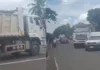 Driver sang truck nga nagpalagyo sa mga katapo sang Provincial Anti-Overloading Task Force sa banwa sang Zarraga, sadtong Oktubre 10, pasakaan sang kaso nga direct assault