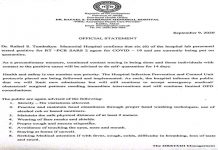 An-om pang personnel it Aklan provincial hospital nagpositibo sa Covid-19
