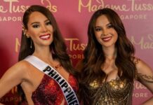 Wax figure ni Catriona Gray, ginpasidunggan eon sa Singapore