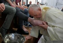 Pope Francis, nagbisita sa sangka Italian prison para sa tradisyonal nga paghugas it siki para sa Huwebes Santo