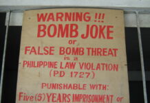 Sangka ea-eaki nagpangayo it pasaylo bangud sa bomb joke sa social media