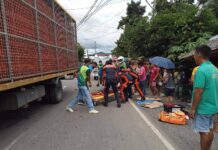 1 patay sa banggaan it truck ag sangka motorsiklo sa Calizo, Balete