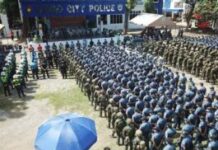 Send off ceremony sa mga security personnel nga iga-deploy sa inagurasyon ni VP-elect Duterte, ginpatigayon