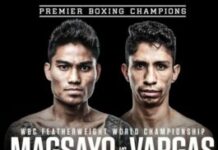 Hampang ni WBC featherweight world champion Mark Magsayo sa Texas, plantsado eon sa July 9