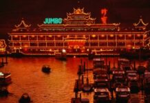 Iconic ag kilaeang floating restaurant sa Hongkong, eumubog