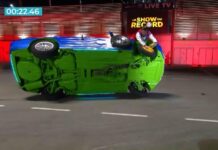 Daywang ka italyano nakahimo it world record sa pagbaylo it kariton samtang nagadaeagan ro saeakyan 