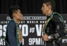 Magsayo ag Mexican challenger Vargas nagkainitan sa final presscon