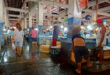 Mga fish vendor sa Kalibo public market, naga-oponer sa ginadihon nga hagna angot sa paggamit it digital weighing scale