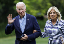 US President Joe Biden ag asawang si US First lady Jill Biden, nagpadueong eon sa London para sa state funeral ni Queen Elizabeth II