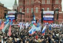Hubeag protesta nag-eontad sa Ukraine bangud sa ginapilit sanda it mga Russian nga magboto