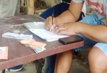 Sangka eaeaki nga illegal nga nagapataya ukon ginatawag nga bookis sa western terminal sa may Oyotorong St. Kalibo, arestado