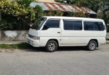 Sangka puti nga L300 van, gin-abandona sa may Brgy. Old Buswang, Kalibo