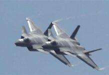 US ginreklamo ro delikadong pag-eupad it fighter jet it China sa ibabaw nanda