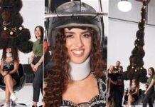 Hairstylist sa Dubai, nag obra it Christmas tree sa buhok it anang modelo!
