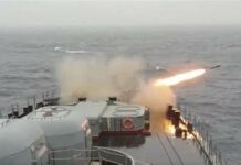 Tumaeagsahon nga warship it Russia nga armado it hypersonic missiles, kabahin sa joint military drills kaibahan ro China ag South Africa