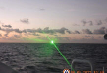 PCG, ginbulgar nga ika-2 beses eon natabo nga gintutukan sanda it makabueulag nga laser light it Chinese vessel para pahalinon maghalin sa West Philippine Sea