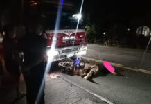 Sangka motorista patay matapos sumunggab sa kasubeang nga truck