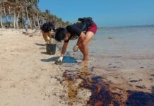 PCG, padayun ro monitoring ag paglimpyo it oil spill sa bahin it Caluya, Antique