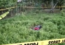 Nagakaagnas nga patay nga eawas it sangka tawo, nasapwan sa kahilamunan sa Brgy. Palale, Banga
