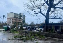 Mainit nga panyempo naeksperyensyahan eon sa Guam kasunod it pagpanaeasa it Typhoon Mawar