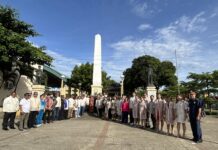 LGU Kalibo nagpatigayon it flag raising ag wreath laying ceremony sa ika-125 anibersaryo it kahilwayan it nasyon