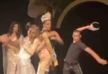 Eaeaki sa Brazil, inagaw ag ginsamad ro korona sa sangka beauty pageant matapos mapierde ro anang misis!