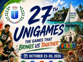 27th University Games, igapatigayon sa Aklan