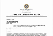 Isang telco, pinapaliwanag ng LGU Kalibo sa mahinang internet tuwing may brownout