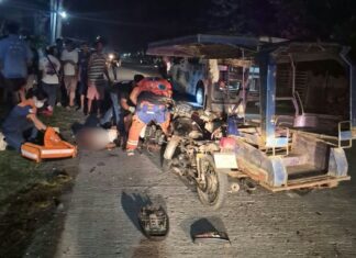 Motorsiklo vs tricycle: 1 patay, 3 sugatan sa Numancia