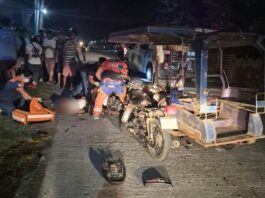 Motorsiklo vs tricycle: 1 patay, 3 sugatan sa Numancia