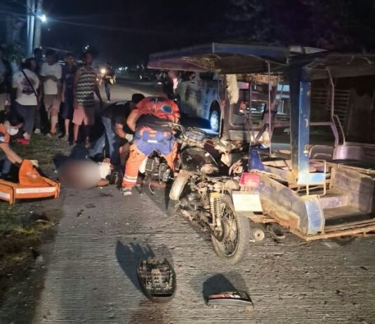Motorsiklo vs tricycle: 1 patay, 3 sugatan sa Numancia