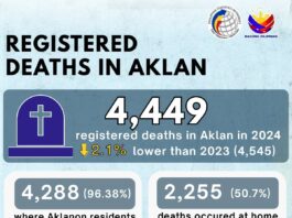 Aklan, nakapagtala ng 4,449 na kaso ng pagkamatay noong 2024 — PSA