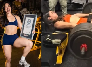 Babae sa Florida, nakapagtala ng world record sa 639-pound hip thrust
