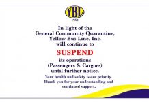 YBL Inc. nagpaathag sa indi pagbiyahe sang ila bus units angot sa GCQ status; ‘wait and see’ anay sa matabo