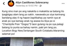 Pamilya sang 3-anyos nga bata nga napatay matapos maanod sa sapa bangud sa mabaskog nga tubig tuga sang ulan, nagatalangison