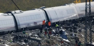 64 patay, kapin 100 ang nasamaran sa banggaan sang duha ka high-speed train sa Spain