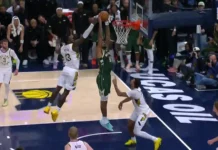 Bucks nagdaog kontra Pacers sa overtime, sa iskor nga 128-127