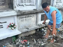 Cemetery goer, nagpanawagan sa LGU Koronadal nga aksyunan ang mga pantyon nga natabunan sang duta sa public cemetery