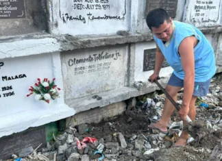 Cemetery goer, nagpanawagan sa LGU Koronadal nga aksyunan ang mga pantyon nga natabunan sang duta sa public cemetery