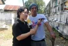 Manuglimpyo sang patyo nakakita suno pa sang Pari nga pugot ulo sa sementeryo