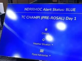 NDRRMOC, nagtaas ng Blue Alert matapos pumasok sa PAR ang Bagyong Rosal