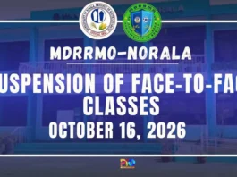 Malawakang pagbaha naranasan sa bayan ng Norala; Face-to-face classes sa lahat ng antas, kanselado
