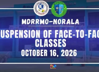 Malawakang pagbaha naranasan sa bayan ng Norala; Face-to-face classes sa lahat ng antas, kanselado