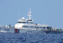 PCG, pinatalawna ti ganganaet a barko iti kabaybayan ti Pag-asa Island