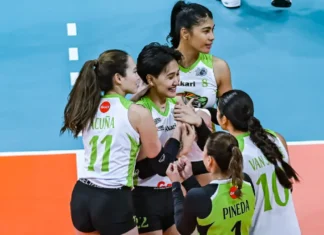Nxled, inaabakna ti Galeries Tower iti maikatlo a straight win iti PVL