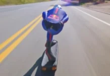 Skateboarder, nagun-od na ti record-breaking speed a 94.34 miles per hour
