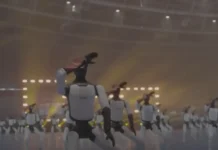 110 a humanoid robot iti China, nagun-od ti Guiness World Records para iti synchronized dance routine