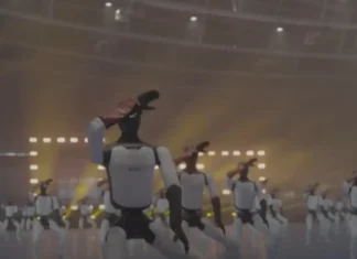 110 a humanoid robot iti China, nagun-od ti Guiness World Records para iti synchronized dance routine